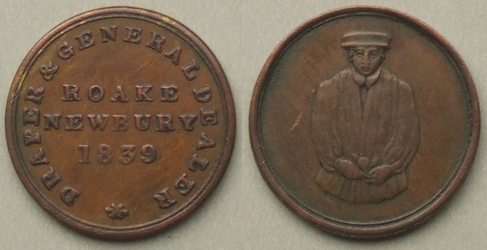 Newbury, Roake draper and general dealer 1839